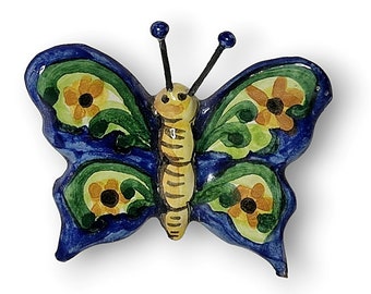 Hand Painted Sicilian Ceramic Decorative Butterfly Wedding favour Ketty Messina's ceramics