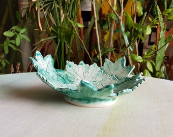 Hand painted ceramic bowl Centerpiece Gift. Ketty Messina's ceramics.
