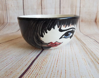 Hand Painted Sicilian Ceramic Cereal Bowl. The Ceramics Of Ketty Messina.