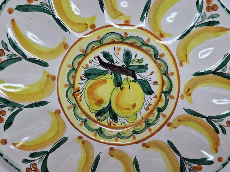 Handbemalte sizilianische Eierschale mit Zitronen Ketty Messinas Keramik Bild 3