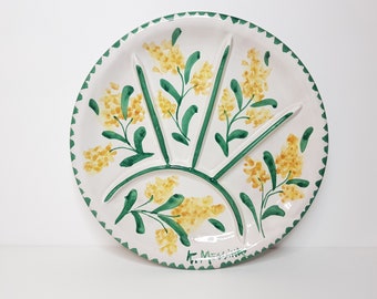 Sicilian Ceramic Hand Painted Round Plate For Appetizers Ketty Messina's Ceramics