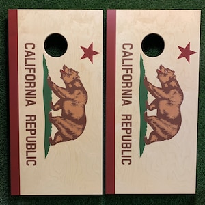 Cornhole Game by ColoradoJoes California Flag