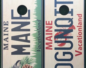Cornhole Game by ColoradoJoes Maine License Plates