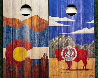 Cornhole Game by Colorado Joe's Rustic Wyoming  and Colorado