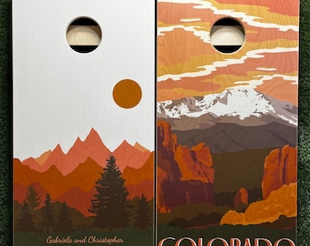 Cornhole Game by ColoradoJoes Garden of the Gods and Colorado Monogram