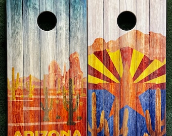 Cornhole Game by ColoradoJoes Rustic Arizona Duo