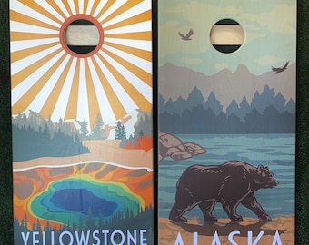 Cornhole Game Yellowstone National Park and Alaska