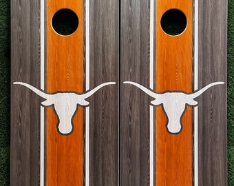 Cornhole Game Texas Longhorns