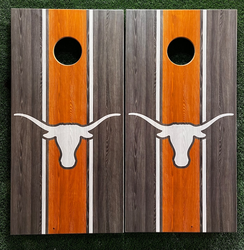 Cornhole Game Texas Longhorns image 1