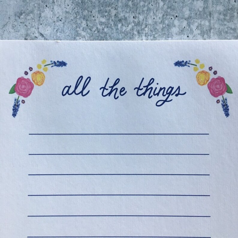 Notes Sister In Law Mom Notepad All The Things Honey Do Gift For Her To Do List Hostess To Do Dexis Iberica Notepads Paper Party Supplies