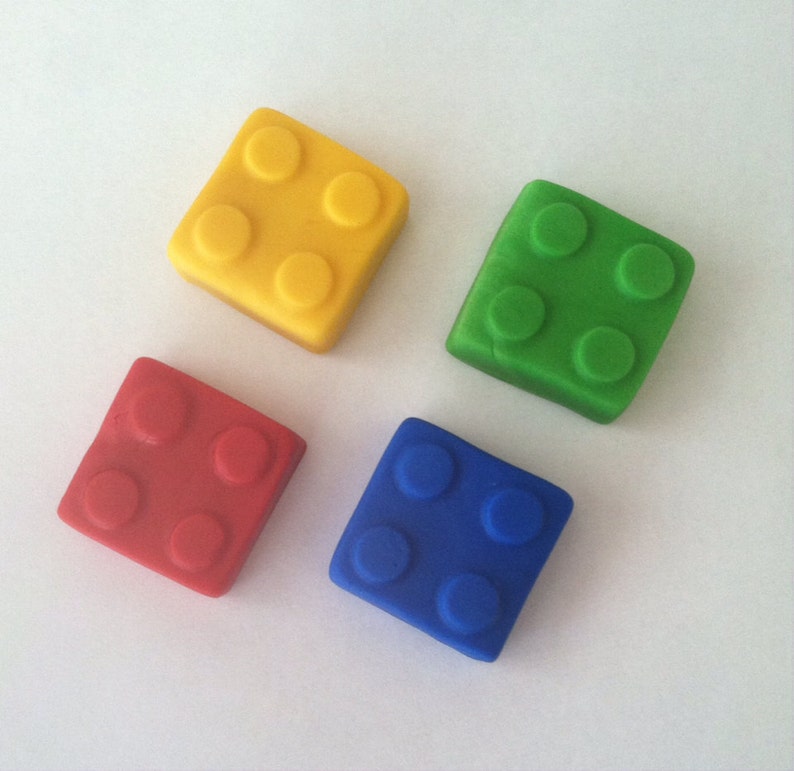 1 Dozen Fondant Blocks Cupcake Toppers Etsy