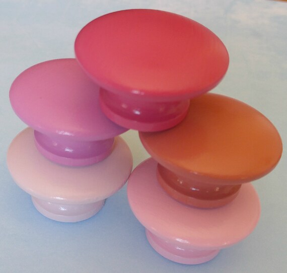 Drawer Knobs For Dresser Pink Dresser Knobs Hand Painted Etsy