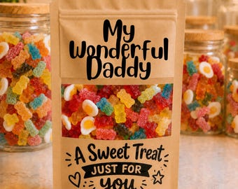 My wonderful Daddy pick n mix gift for Birthday, Christmas, thank you gift, uplifting sweet gift for Daddy. New Daddy. New Father gift.