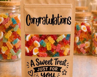 Chocolate | pick n mix | congratulations | for him or her | sweet gift | exams | driving test | congratulations | GCSE | new baby |well done
