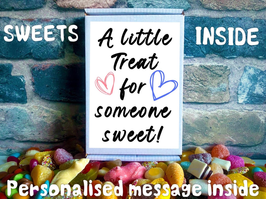 Personalized Sweet Treat Card: Letterbox Gift With Custom Message ...