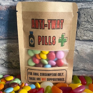 Anti - Tw*t sweets | Joke gift | Novelty sweet bag | Funny birthday gift | chocolate treat bag | Joke chocolate | joke Christmas stocking