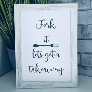 Impressão de arte de parede A4 engraçada para viagem de cozinha. Impresso em cartão de qualidade 260gsm 210x297mm.