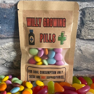 Willy growing joke sweets | Joke gift | Novelty sweet bag | Funny birthday gift | chocolate treat bag | Joke chocolate | Christmas stocking