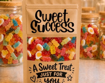 Sweet Success pick n mix | student | friend |  well done | smart | neighbor | bag of sweets | Pick n Mix | exams | school | graduation gift