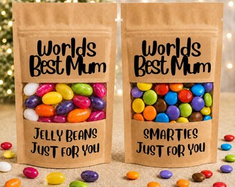 Worlds best mum sweets | chocolate | gift | Novelty sweet bag | mothers day | birthday gift | gift for mum | Christmas gift | best mum ever