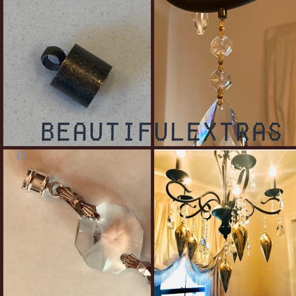 24 - MAGNETS / Oil Rubbed Bronze / small & strong/ for DIY magnetic chandelier crystals and ornaments/ Crystal Hangers