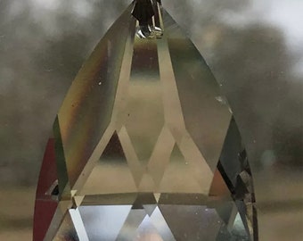 12 Faceted Crystal Teardrops - 38mm Chandelier Prisms/Brilliant K9 Lead Free crystals/ DIY Magnetic crystal charms/ Magnets sold separately