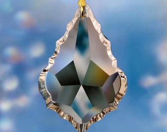 Set of 6 Clear (50mm) 2” Pendant French Cut K9 Crystal Prisms - 3.75" Overall/Magnets sold separately