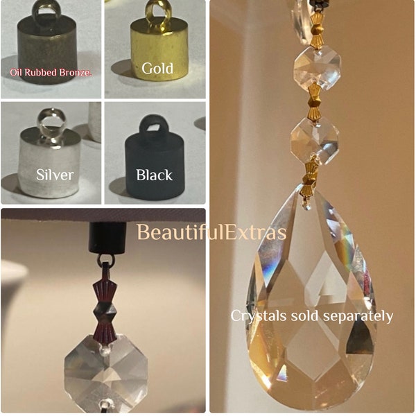 12-  Small Magnets for Chandelier Crystals/ Crystal Magnets/ Magnetic Crystal Hangings/ Tiny Hanging Connectors