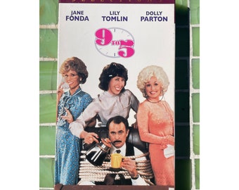 9 to 5, VHS Tape, Vintage, 1980, 80s Movie, Dolly Parton, Film, 1980s Classic