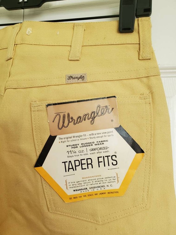 Vintage Wrangler Deadstock 60s Taper Fit Jeans Tan Denim - Etsy Hong Kong