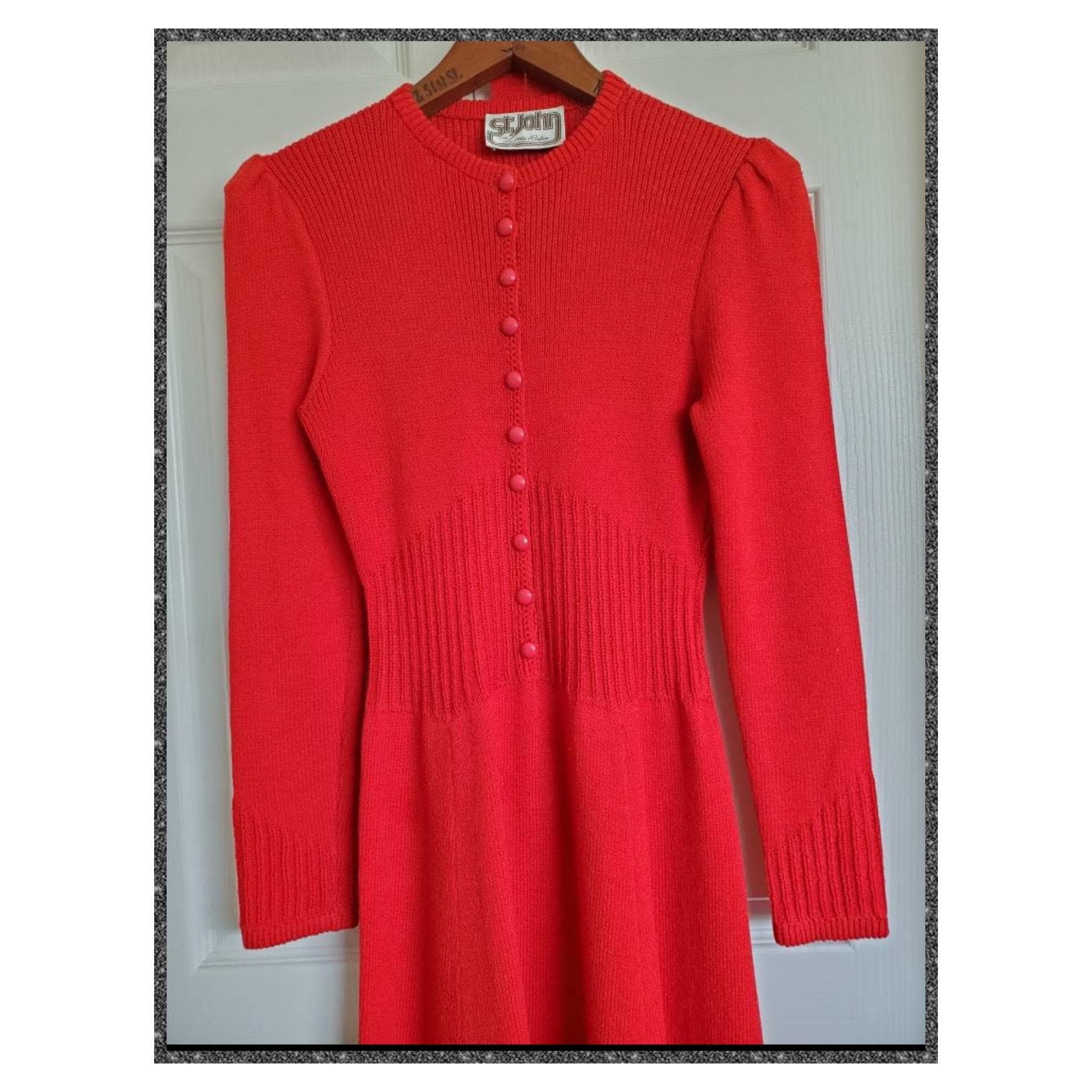 St john red dress sales