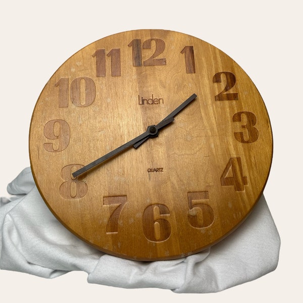 Linden Quartz Clock Etsy