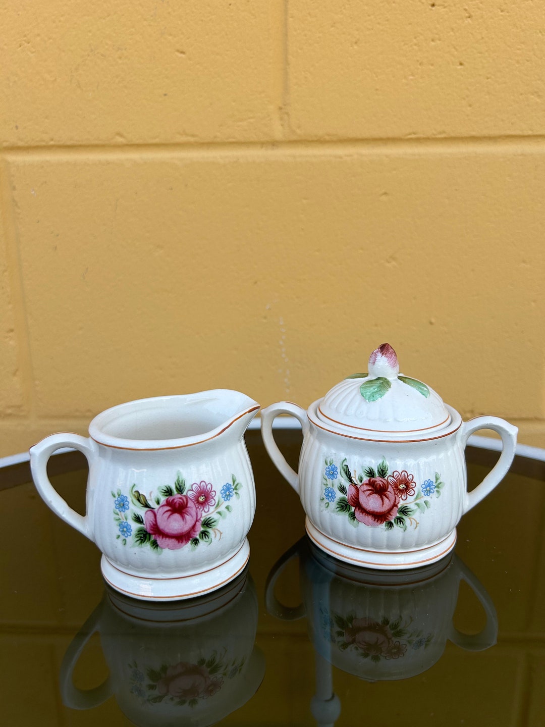 Vintage Royal Sealy China Made in Japan Sugar & Creamer/milk Etsy
