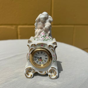 The Franklin Mint Collector&#39;s Clock, Louis V Cartel Clock, 1988, Desk Accessory Decor