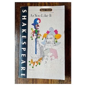 As You Like It -William Shakespeare - Signet Classic Books- Pastoral Comedy Play- Vintage Paperback Book - Literary Fiction Books