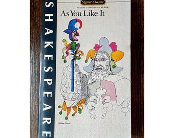 As You Like It -William Shakespeare - Signet Classic Books- Pastoral Comedy Play- Vintage Paperback Book - Literary Fiction Books