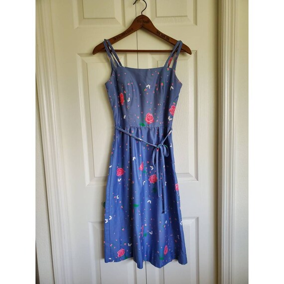 Vintage Malia of Honolulu sun dress - periwinkle f