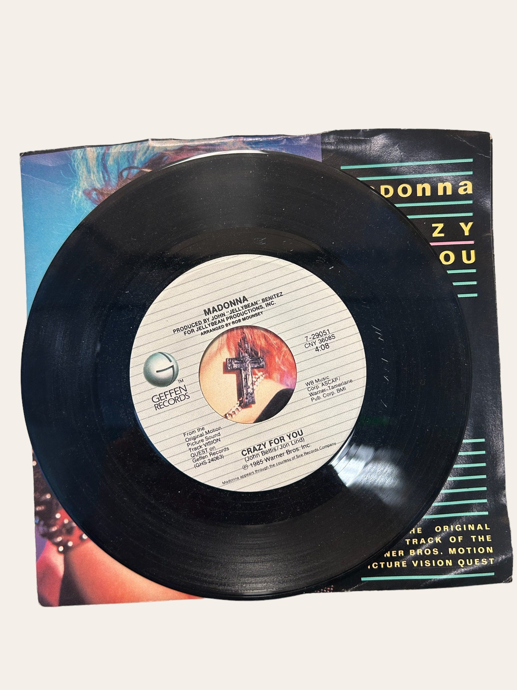 Vintage Madonna Record, No More Words, Crazy for You, Berlin, Singles ...