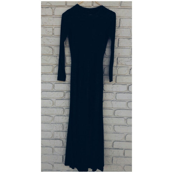 Vintage Betsey Johnson Alley Cat black maxi dress