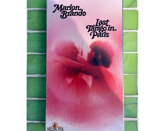 Last Tango in Paris, VHS Tape, Vintage, 1972,  70s Movie, Marlin Brando, Bernardo Bertolucci Film, 1970s Classic, Deluxe Letter-Box Format