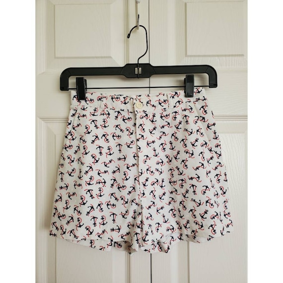 Vintage nautical anchor pin up shorts- 50s 60s sai