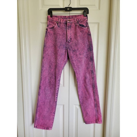 Vintage 80s 90s Wrangler Hot Pink Acid 