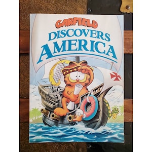 Vintage 80s 90s Garfield Discovers America book