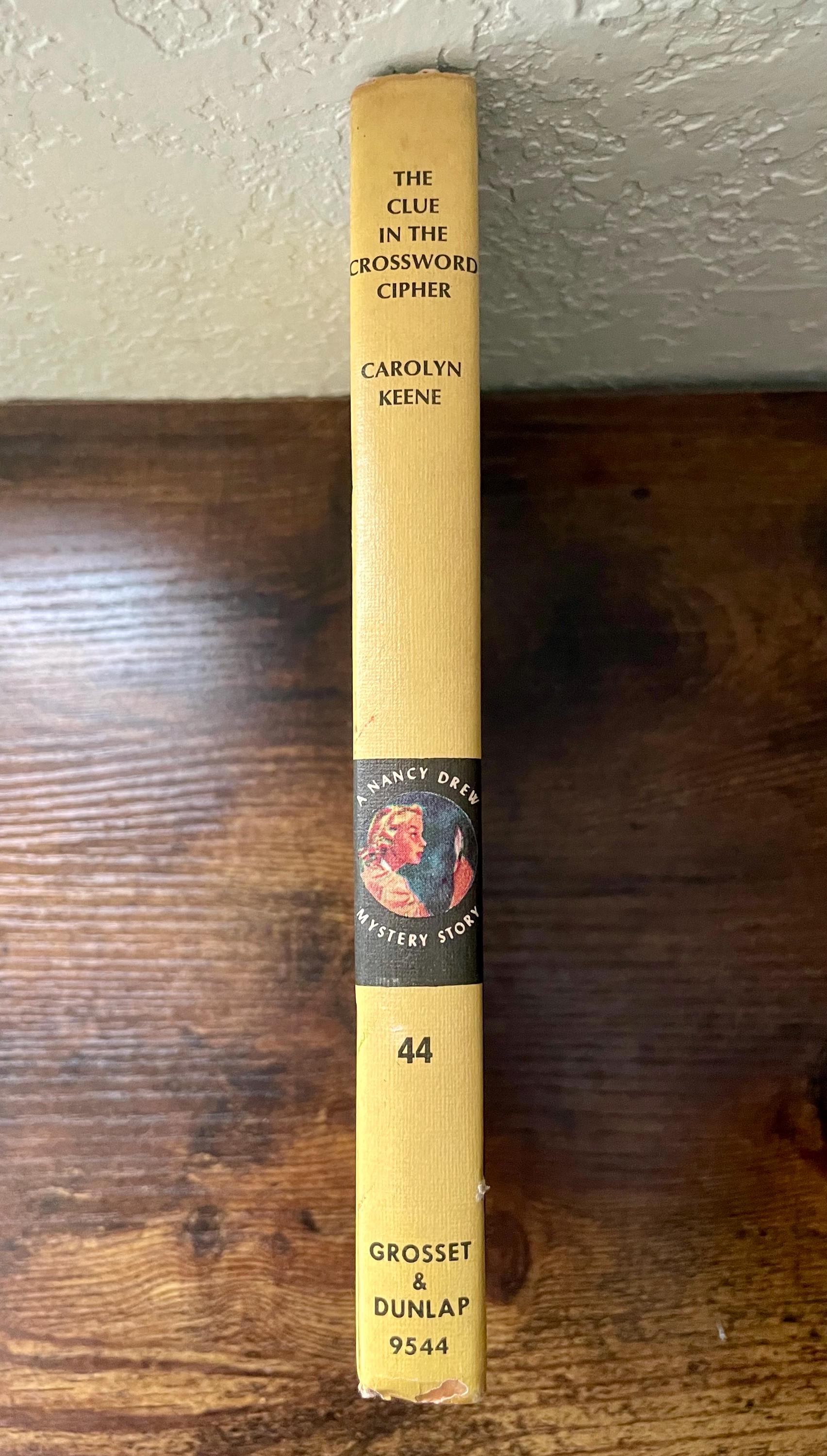 Nancy Drew Mystery Stories #44: the Clue in the Crossword Cipher by Carolyn  Keene, Vintage Book, 1967 Hardcover, YA, 1960s, Grannycore Gift