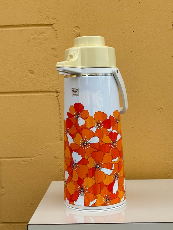 Vintage Dia Diamond Thermos, Hot Cold Drink Storage, 1960s/1970s