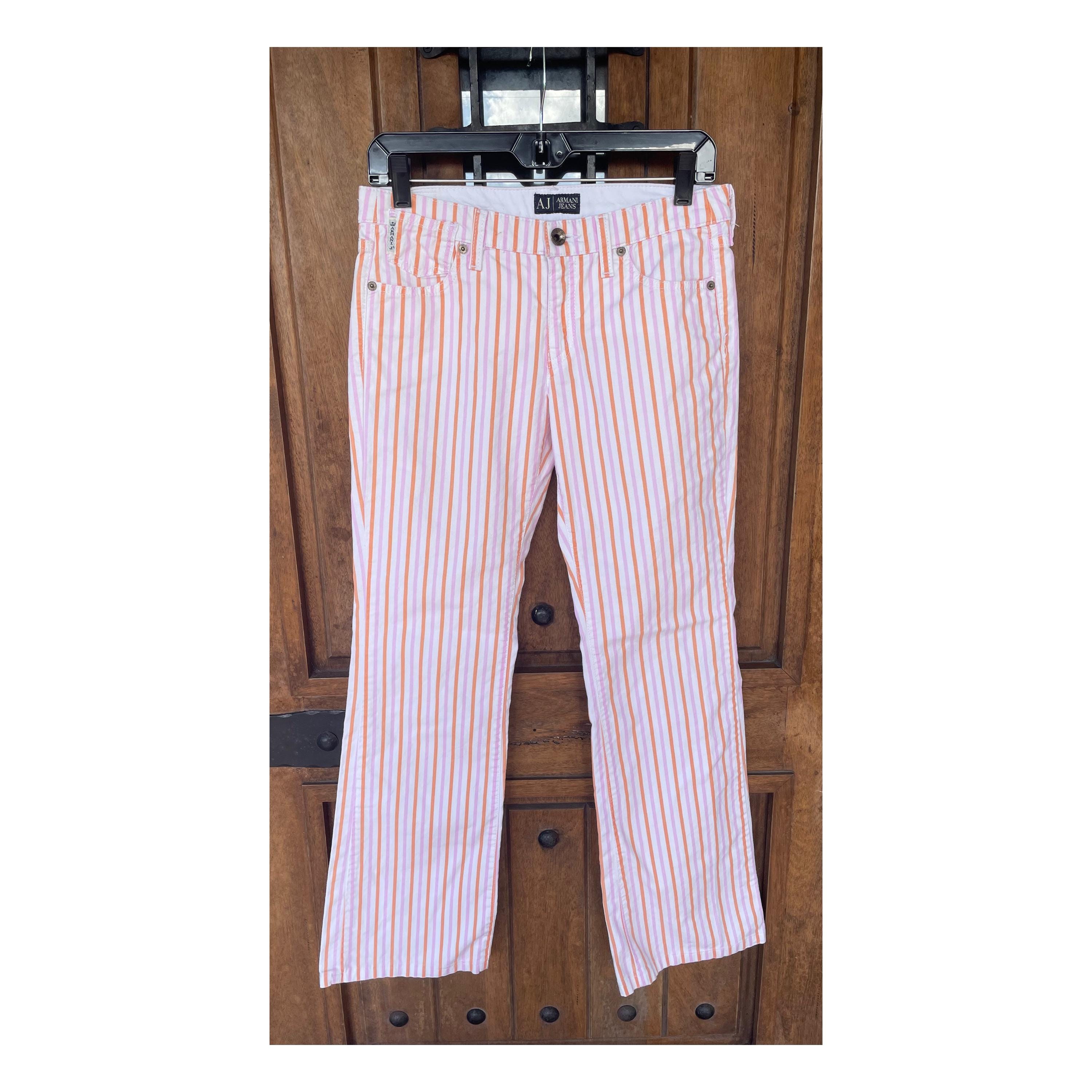 Armani Striped Pants - Etsy