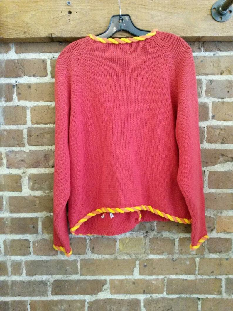 cactus Vintage 80s desert theme cardigan sweater
