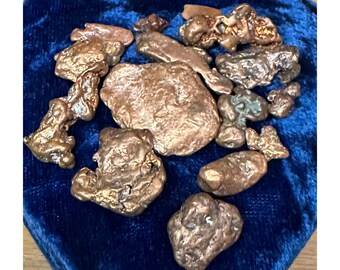 Copper Nuggets Mined by Calumet & Hecla Inc Michigan 94g Last Copper Mined 1968