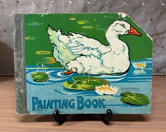 Vintage Children's Painting Book The Ugly Duckling McLoughlin Bros. Inc.