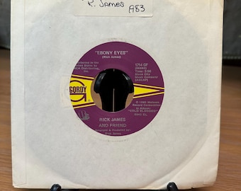 Rick James Ebony Eyes / 1,2,3 (You, Her and Me) 1983 Gordy 7" Single